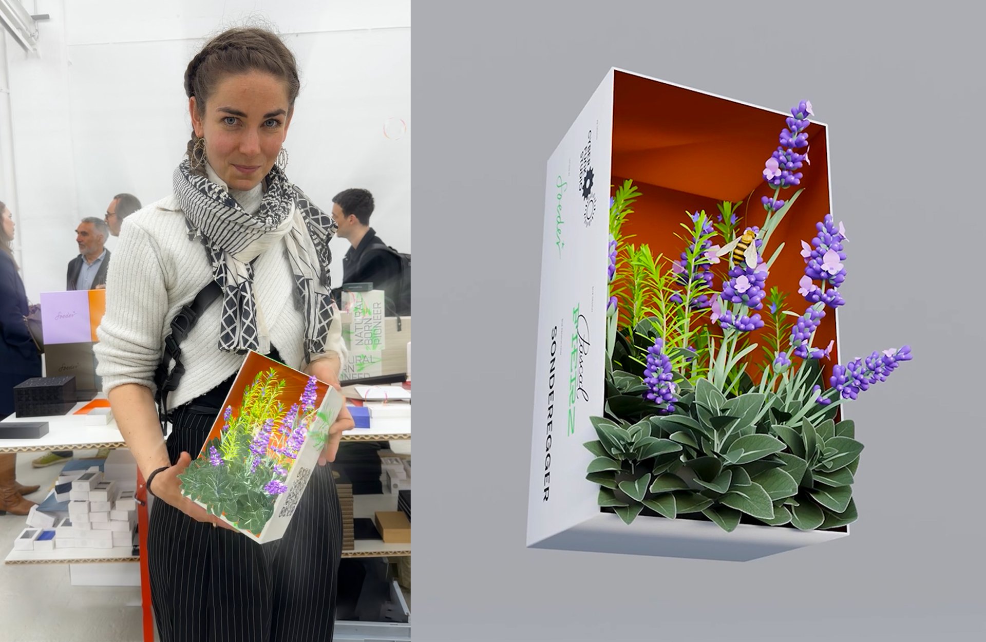 Soeder × Sonderegger Web-AR Packaging - Augmented Reality Soap Box Independent Paper Show